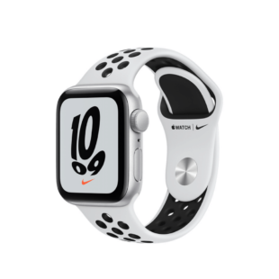 Apple Watch Nike SE GPS + Cellular 40mm Silver Aluminium Case with Pure Platinum/Black Nike Sport Band - Regular on EMI
