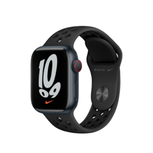Apple Watch Nike Series 7 GPS 41mm Midnight Aluminium Case with Anthracite/Black Nike Sport Band - Regular on EMI