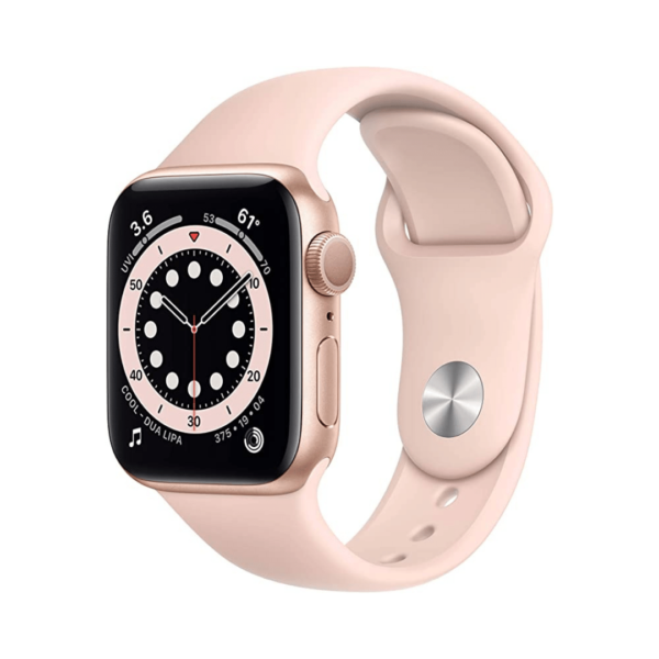 Apple Watch Series 6 Gps 40Mm Gold Aluminium Case With Pink Sand Sport Band - Regular On Emi