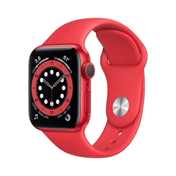 Apple Watch Series 6 Gps 40Mm Product(Red) Aluminium Case With Product(Red) Sport Band - Regular On Emi