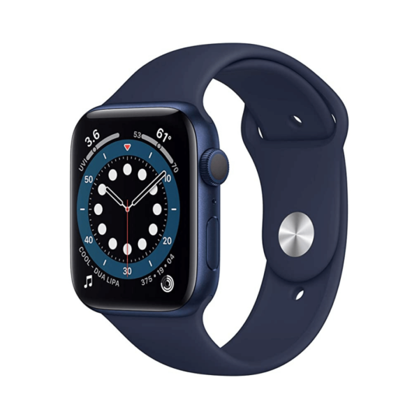 Apple Watch Series 6 Gps 44Mm Blue Aluminium Case With Deep Navy Sport Band - Regular On Emi