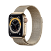 Apple Watch Series 6 GPS + Cellular 40mm Gold Stainless Steel Case with Gold Milanese Loop on EMI