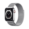 Apple Watch Series 6 GPS + Cellular 40mm Silver Stainless Steel Case with Silver Milanese Loop on EMI
