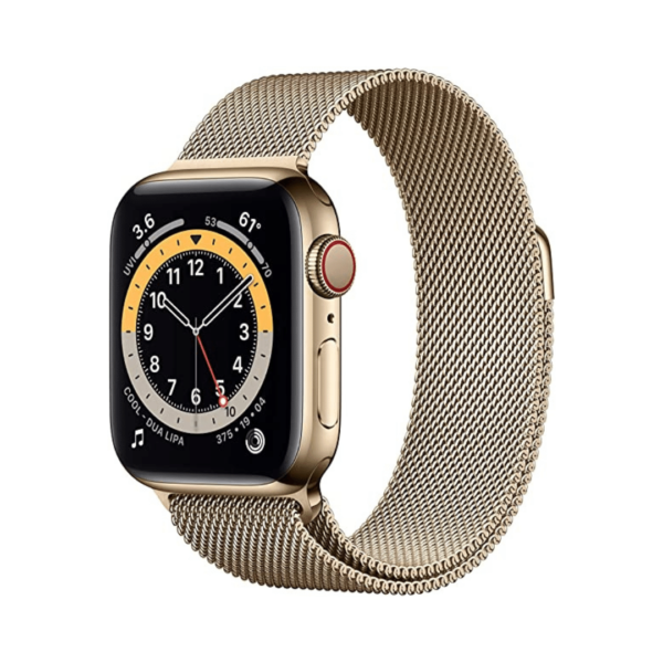 Apple Watch Series 6 Gps + Cellular 44Mm Gold Stainless Steel Case With Gold Milanese Loop On Emi