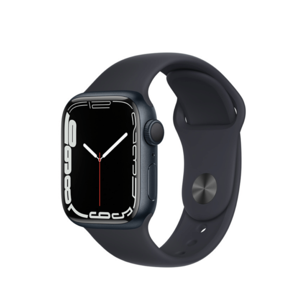 Apple Watch Series 7 Gps 41Mm Midnight Aluminium Case With Midnight Sport Band - Regular On Emi