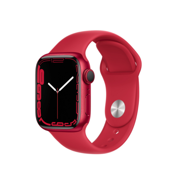 Apple Watch Series 7 Gps 41Mm (Product)Red Aluminium Case With (Product)Red Sport Band - Regular On Emi