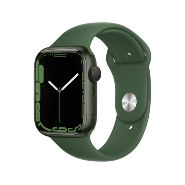 Apple Watch Series 7 Gps 45Mm Green Aluminium Case With Clover Sport Band - Regular On Emi