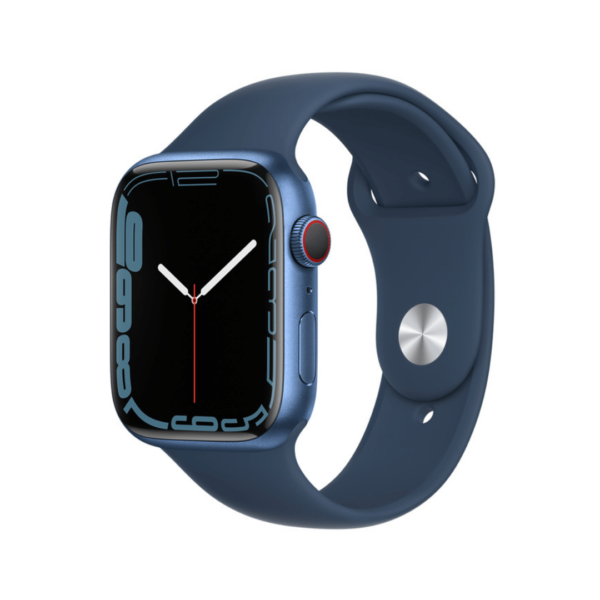Apple Watch Series 7 Gps + Cellular 45Mm Blue Aluminium Case With Abyss Blue Sport Band - Regular On Emi